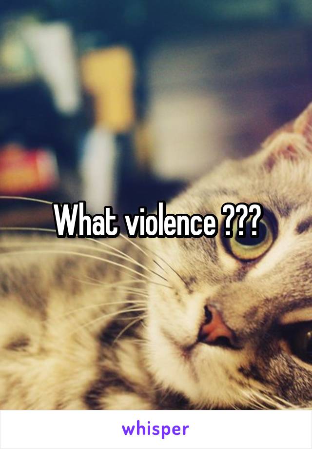 What violence ???