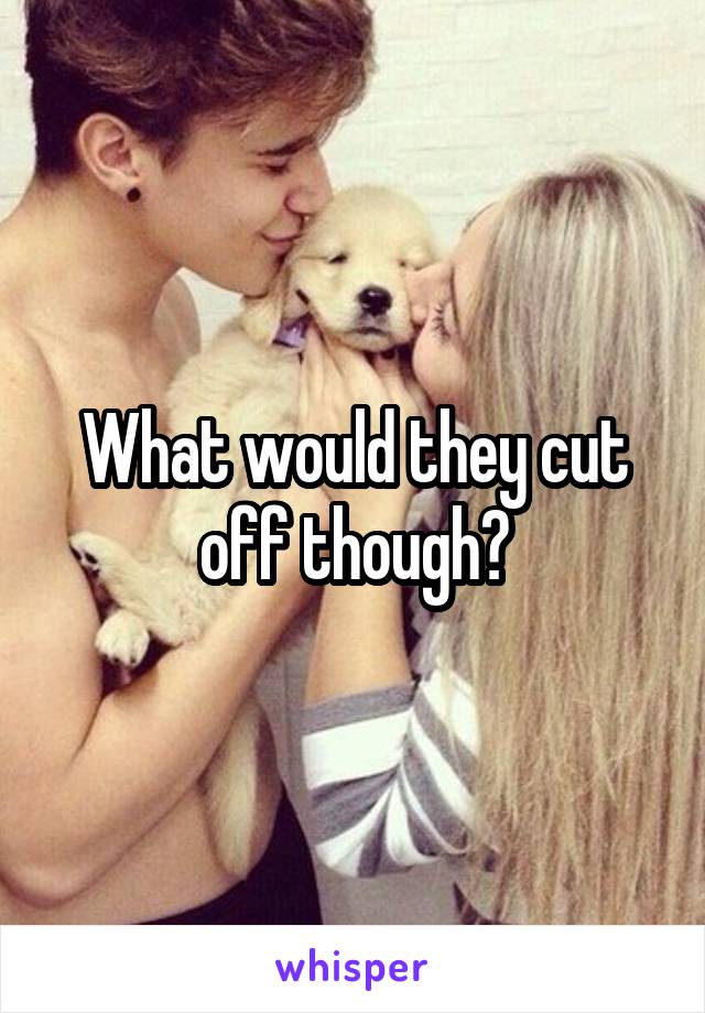 What would they cut off though?