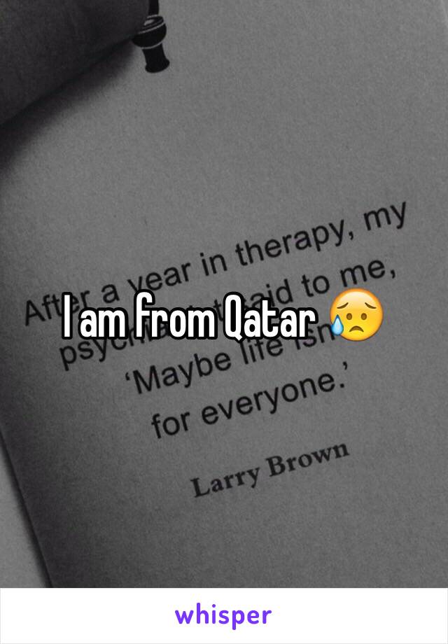 I am from Qatar 😥