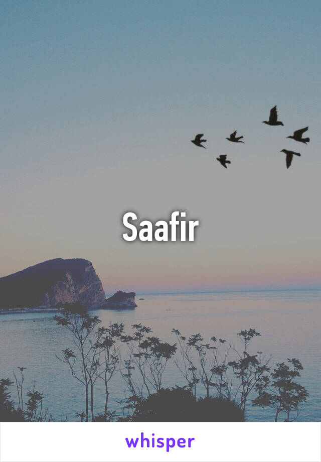 Saafir