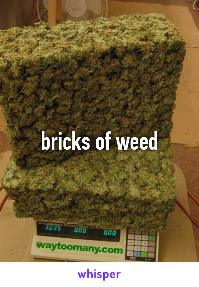 bricks of weed