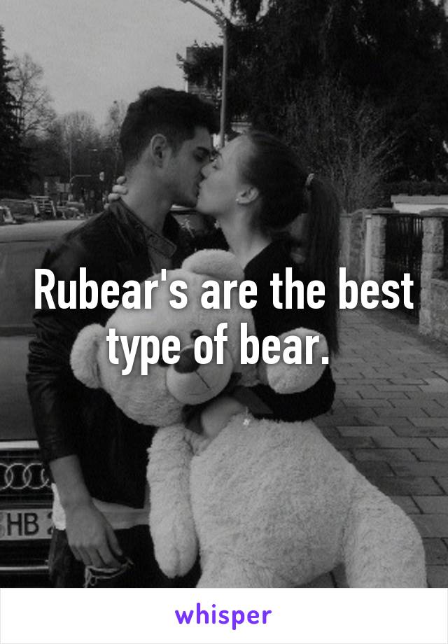 Rubear's are the best type of bear. 