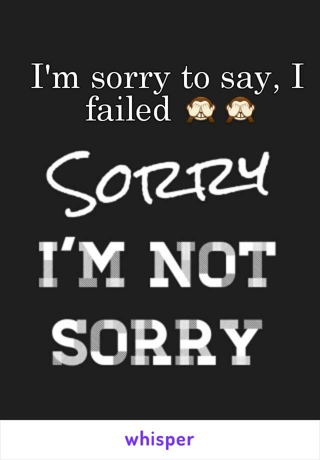 I'm sorry to say, I failed 🙈🙈