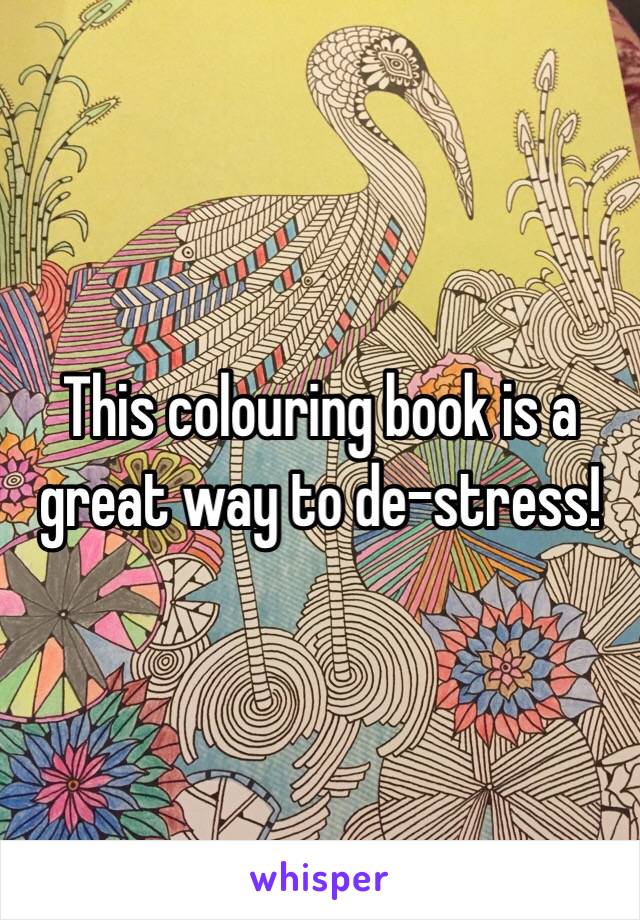 This colouring book is a great way to de-stress!