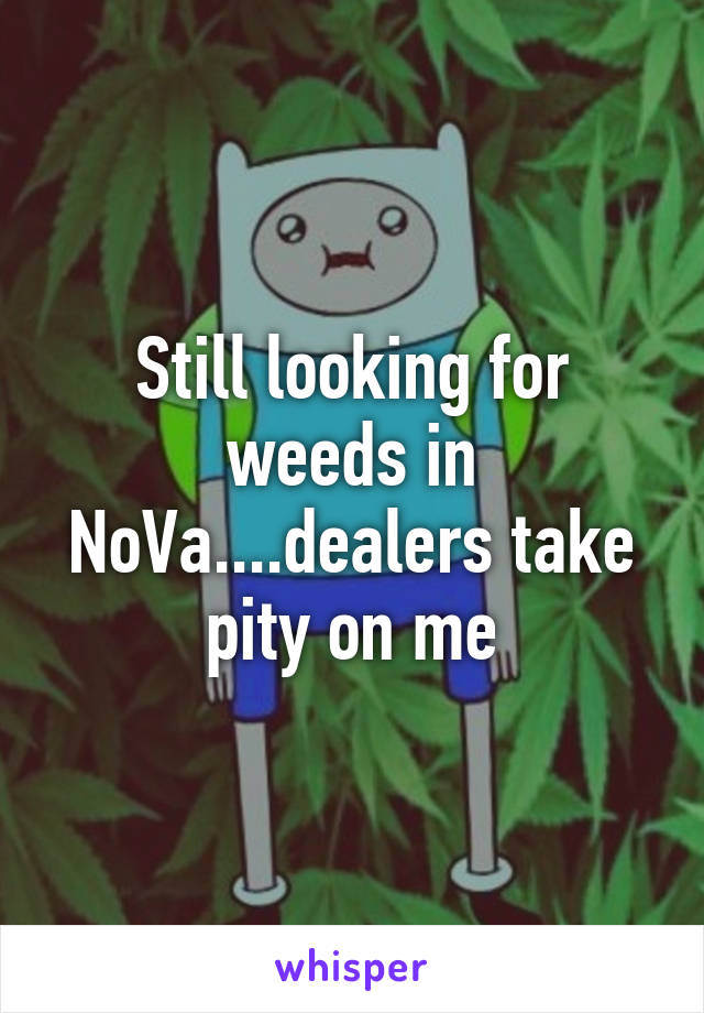 Still looking for weeds in NoVa....dealers take pity on me