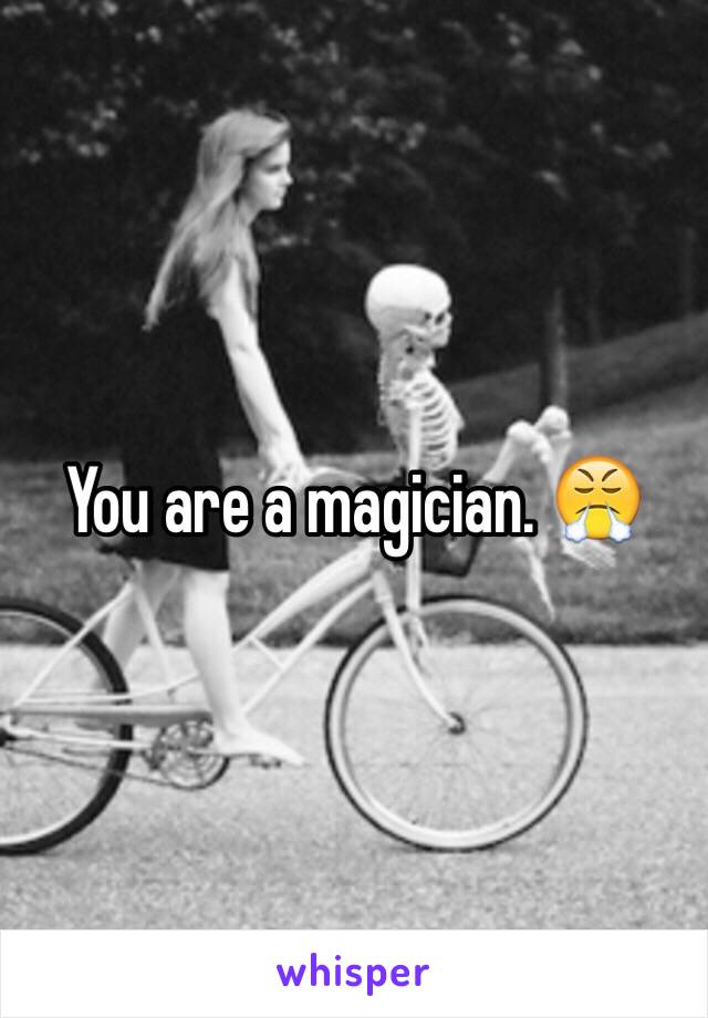 You are a magician. 😤