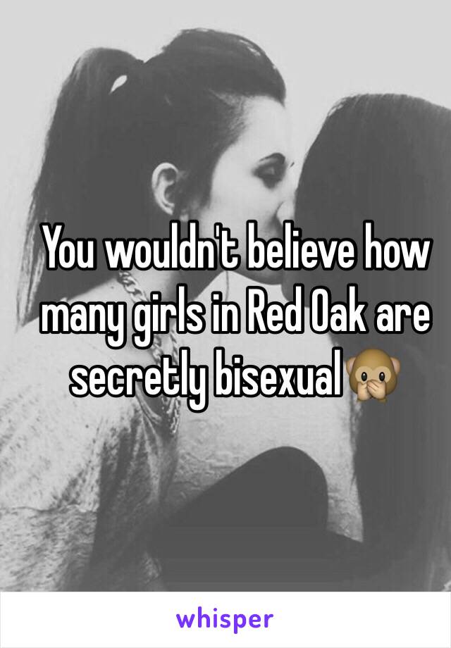 You wouldn't believe how many girls in Red Oak are secretly bisexual🙊