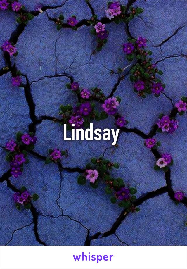 Lindsay 