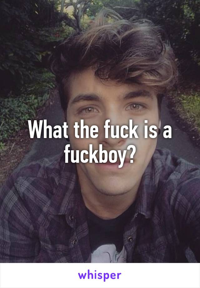 What the fuck is a fuckboy?