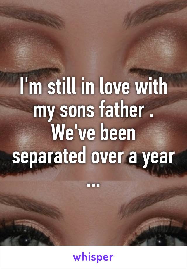 I'm still in love with my sons father . We've been separated over a year ...