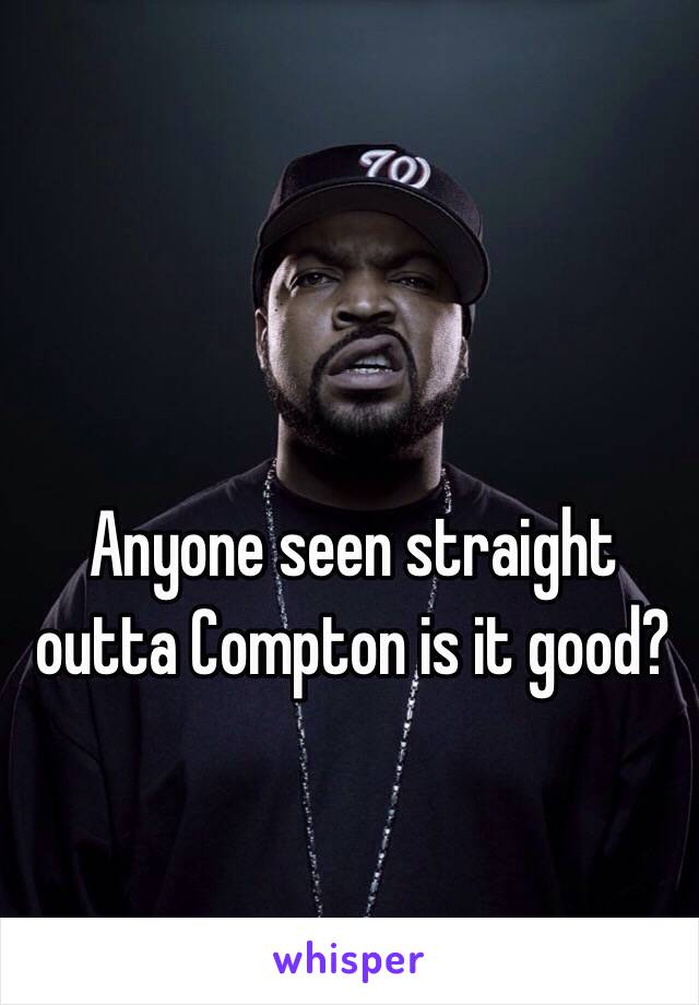 Anyone seen straight outta Compton is it good?