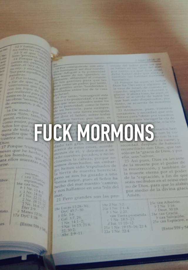 Fuck Mormons