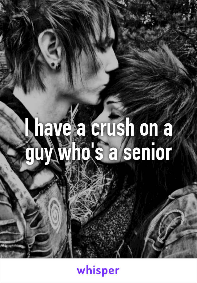 I have a crush on a guy who's a senior