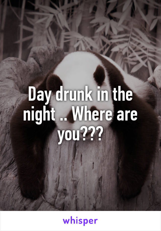 Day drunk in the night .. Where are you???