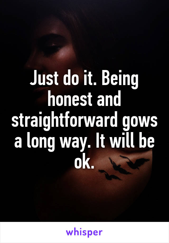 Just do it. Being honest and straightforward gows a long way. It will be ok.