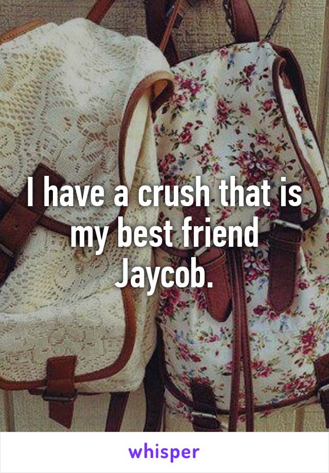 I have a crush that is my best friend Jaycob.