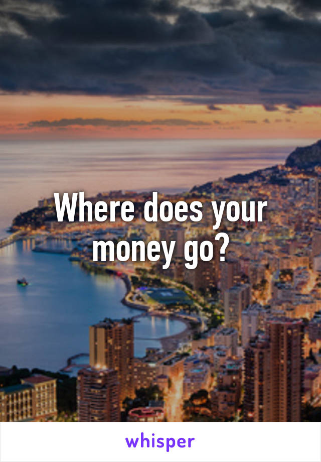 Where does your money go?