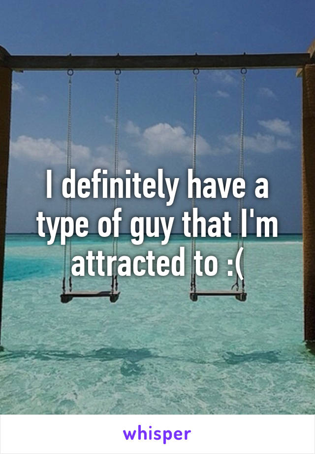 I definitely have a type of guy that I'm attracted to :(