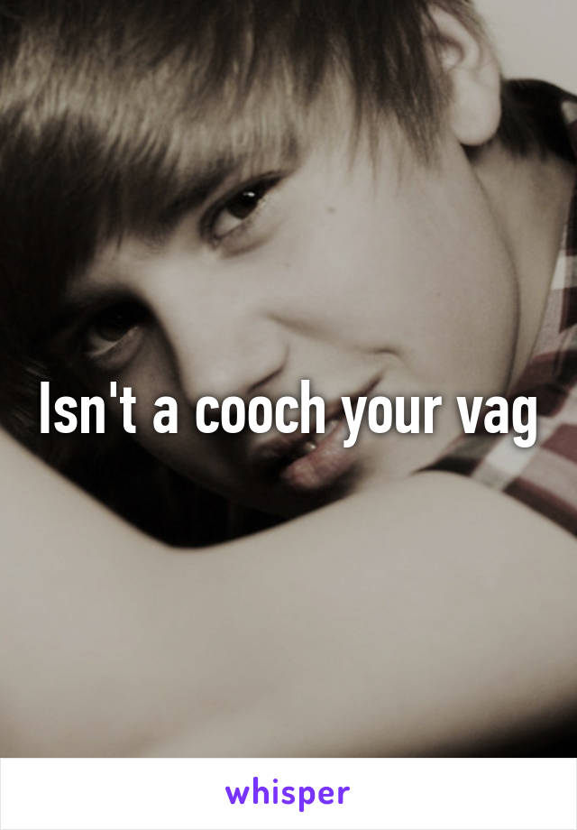 Isn't a cooch your vag