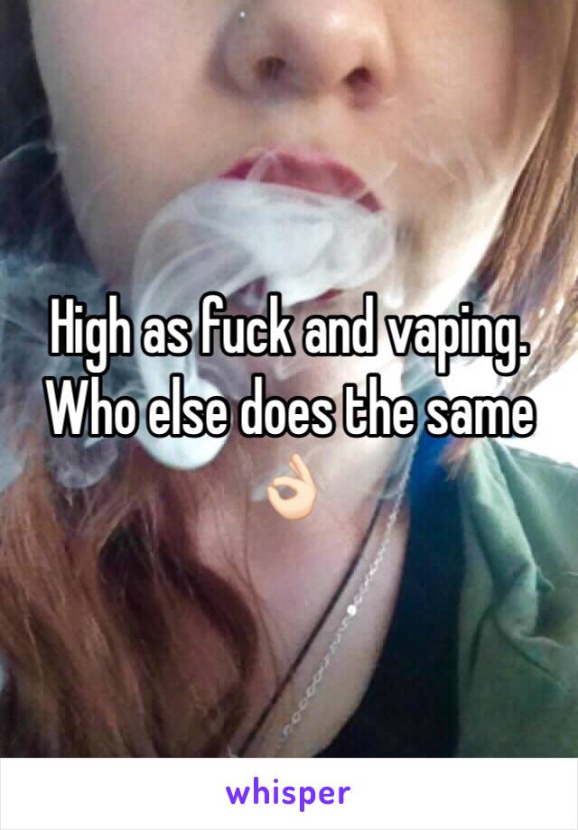 High as fuck and vaping. Who else does the same 👌🏻