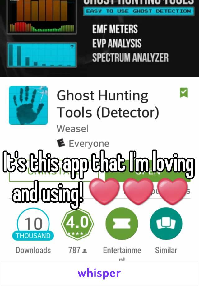 It's this app that I'm loving and using! ❤❤❤