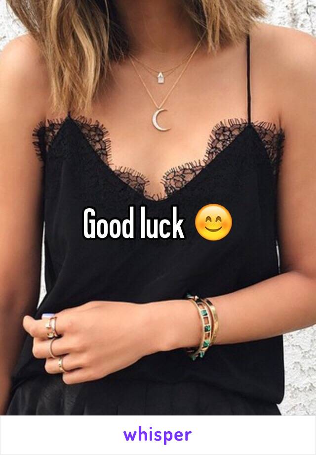 Good luck 😊