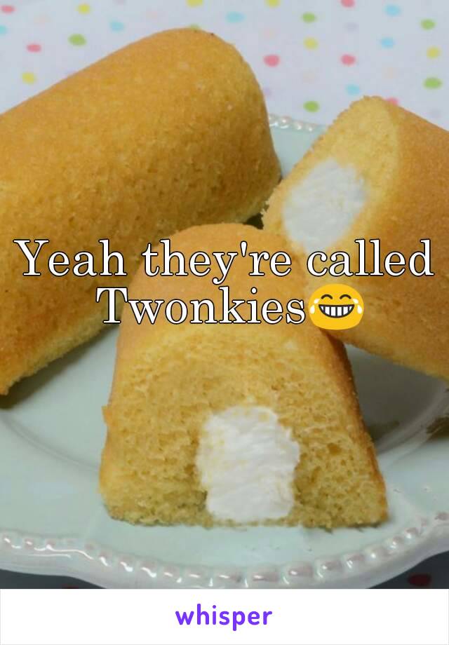 Yeah they're called Twonkies😂 