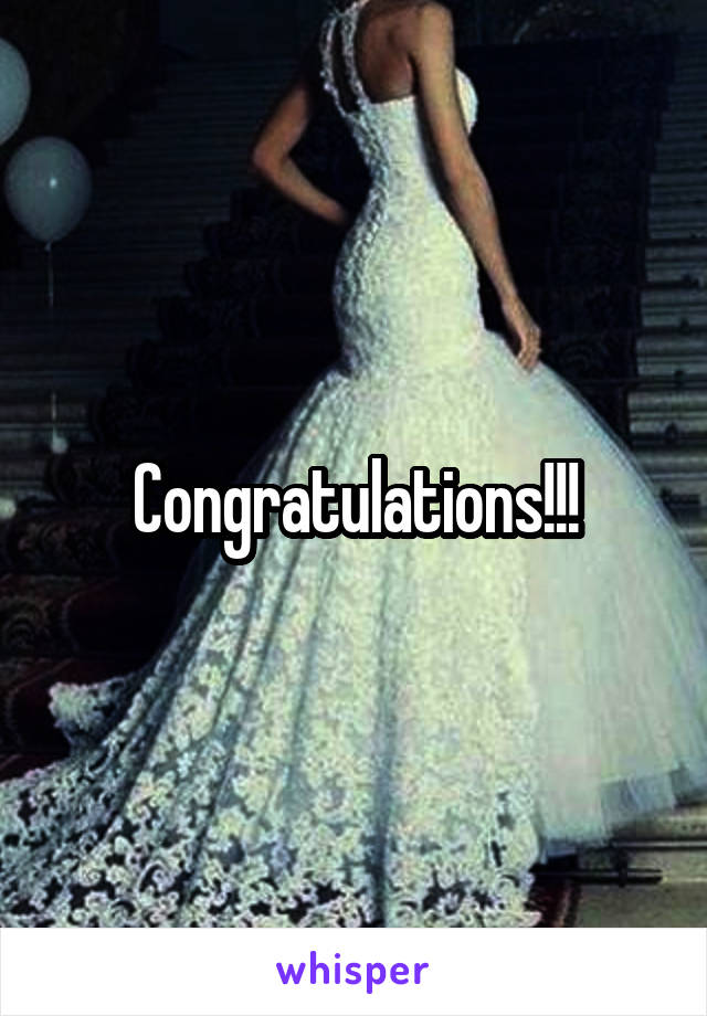 Congratulations!!!