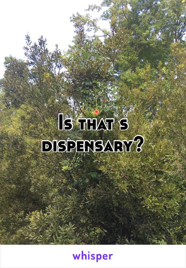 Is that s dispensary?