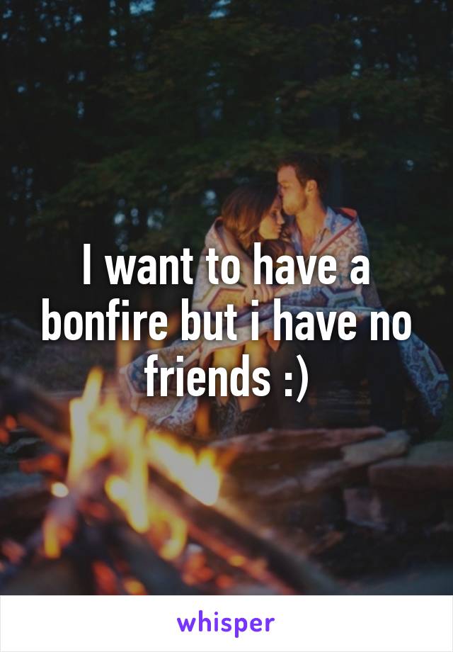 I want to have a bonfire but i have no friends :)