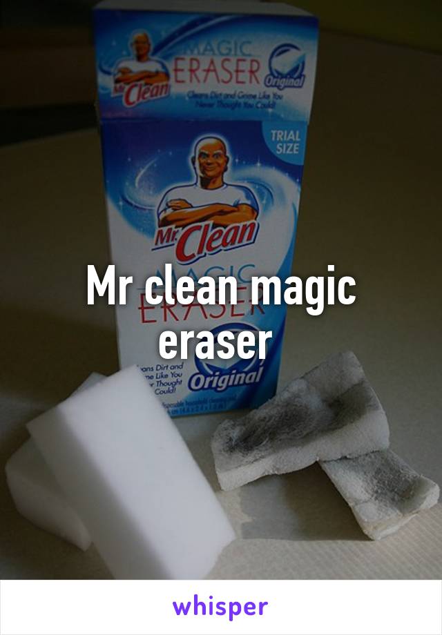 Mr clean magic eraser 
