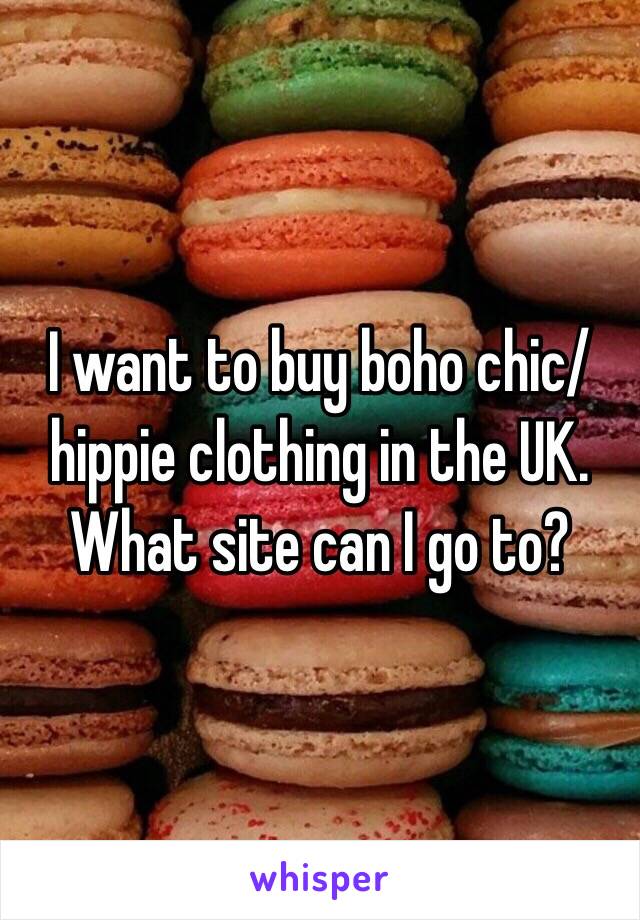 I want to buy boho chic/ hippie clothing in the UK. What site can I go to?