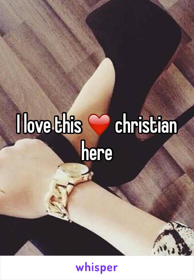 I love this ❤️ christian here 