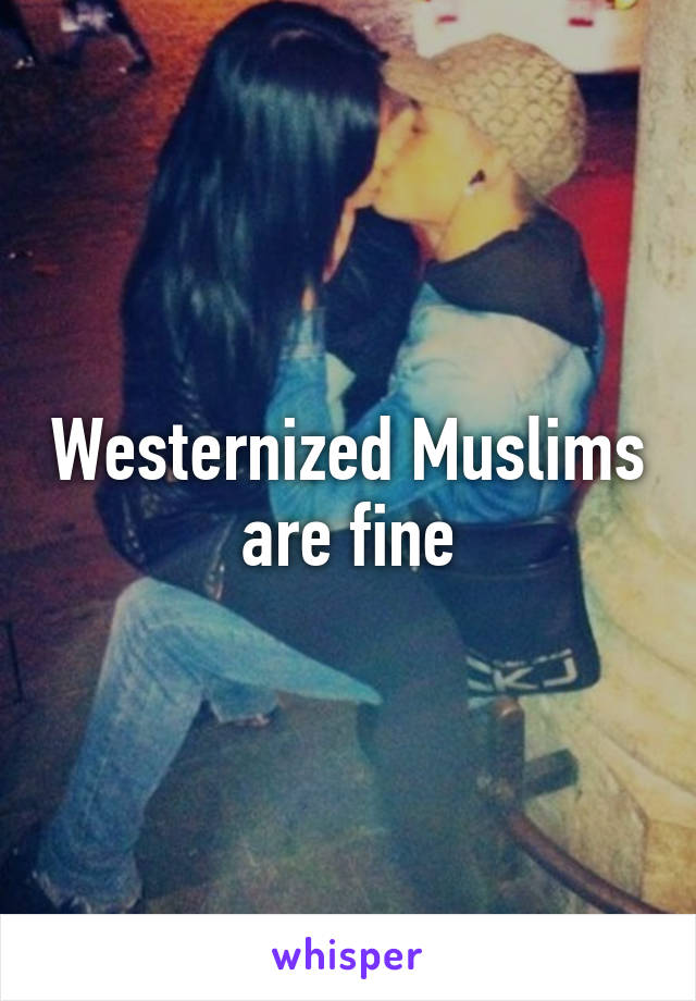 Westernized Muslims are fine