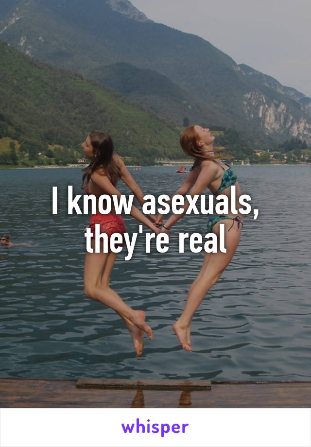 I know asexuals, they're real