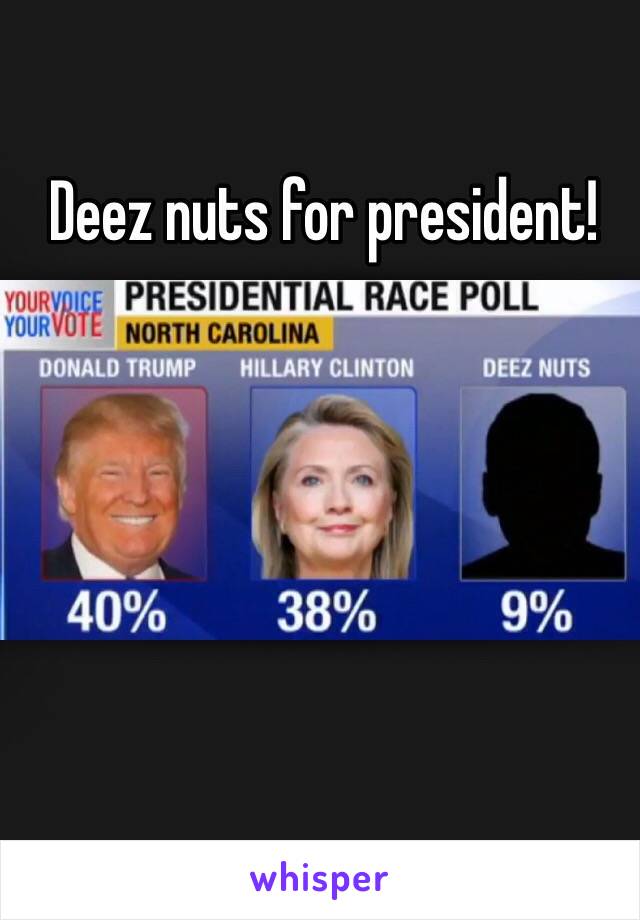 Deez nuts for president! 