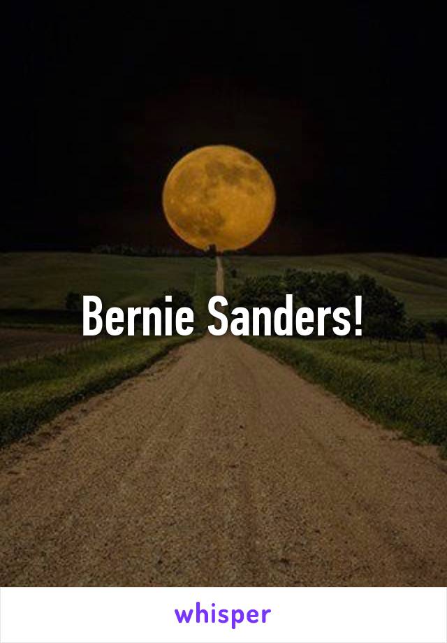 Bernie Sanders!