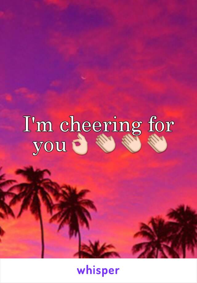 I'm cheering for you👌👏👏👏