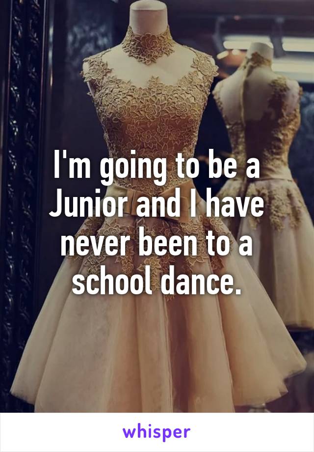 I'm going to be a Junior and I have never been to a school dance.