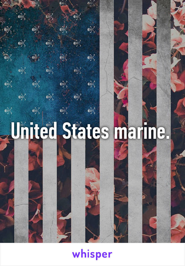 United States marine. 