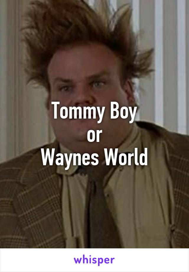 Tommy Boy
or
Waynes World