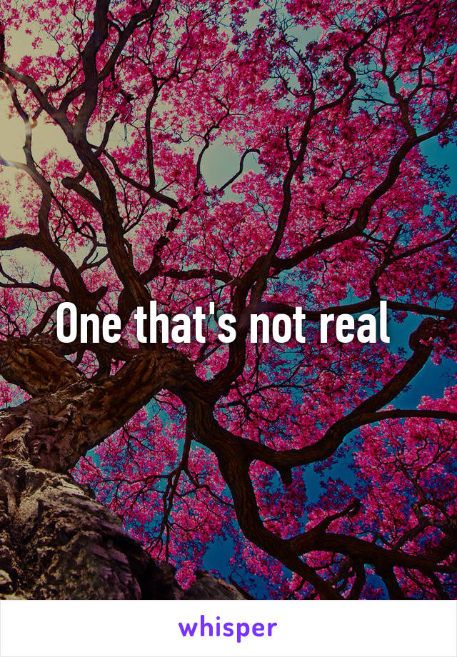 One that's not real 