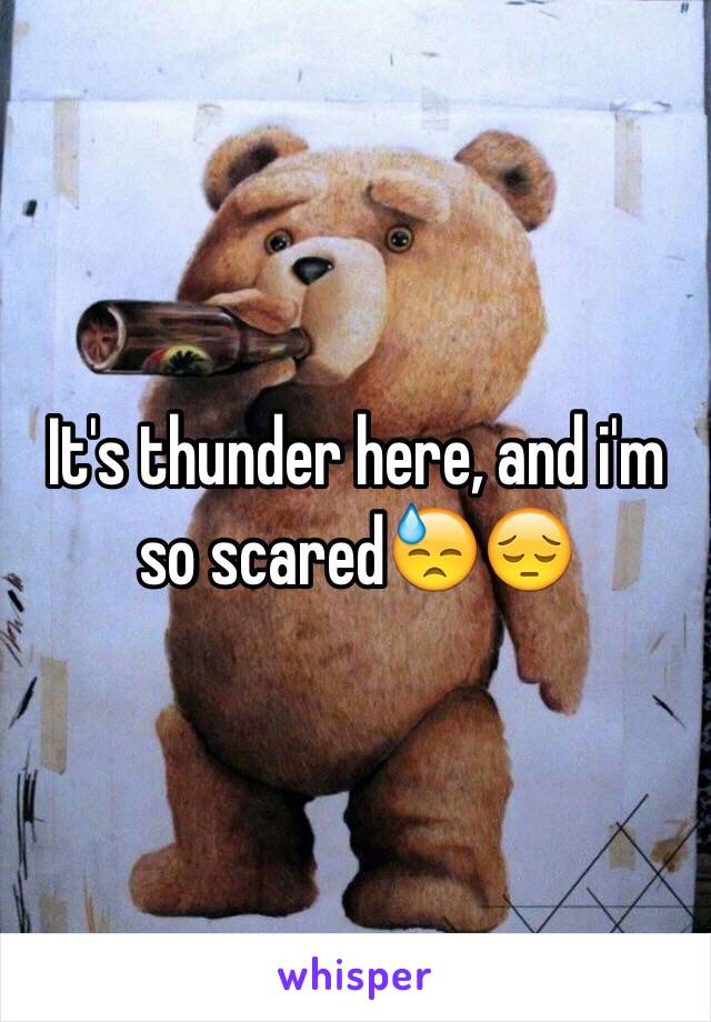 It's thunder here, and i'm so scared😓😔