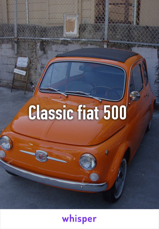 Classic fiat 500 