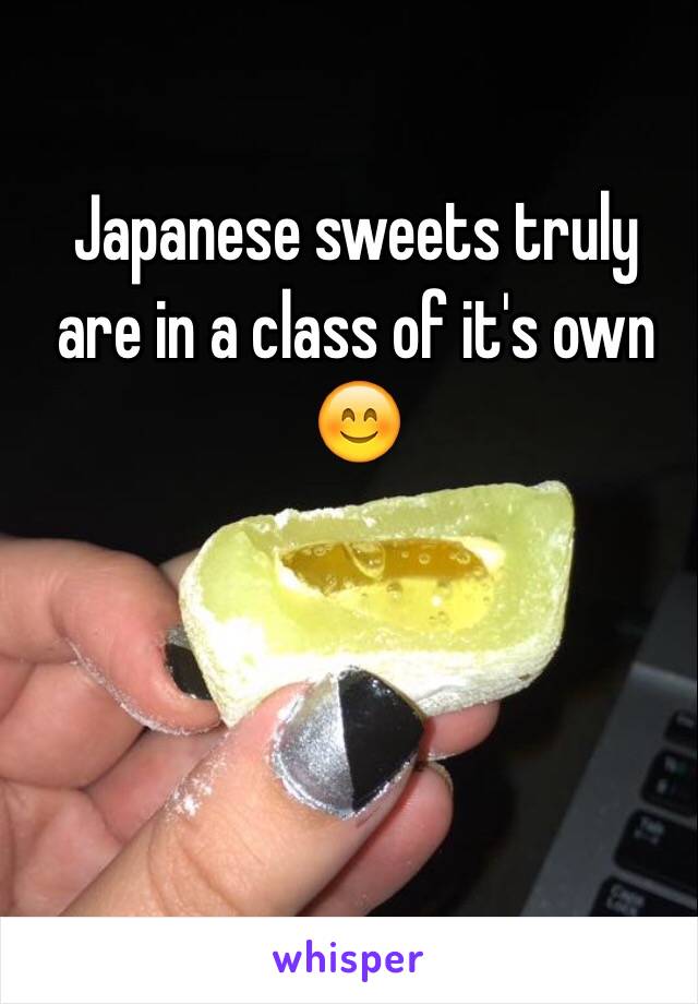 Japanese sweets truly are in a class of it's own 😊