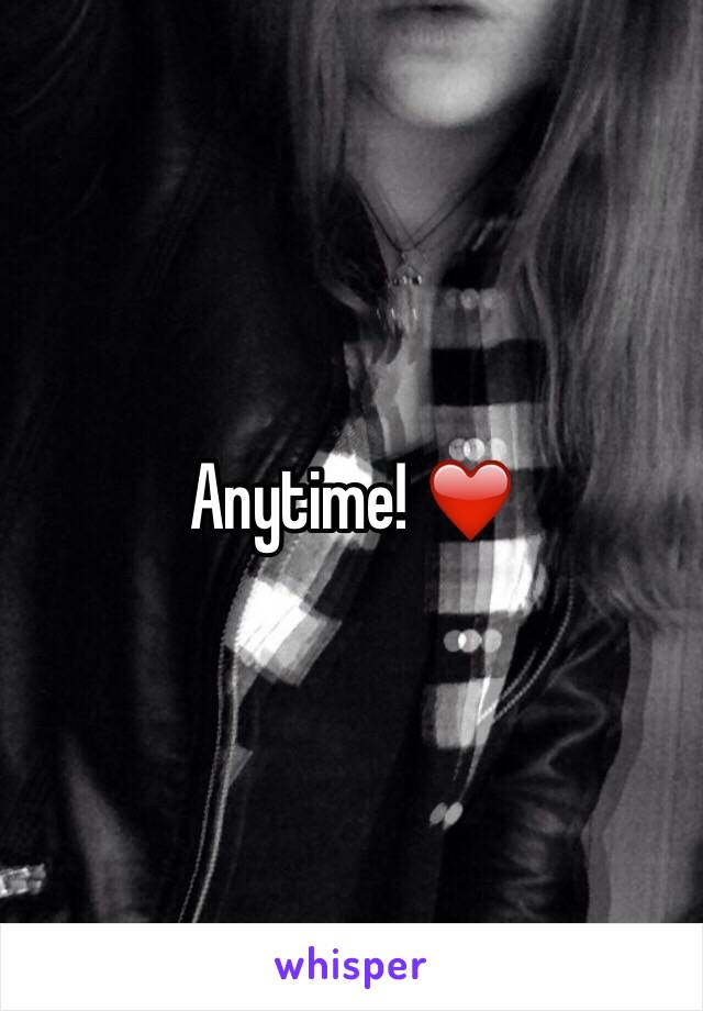 Anytime! ❤️