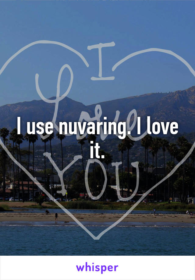 I use nuvaring. I love it.
