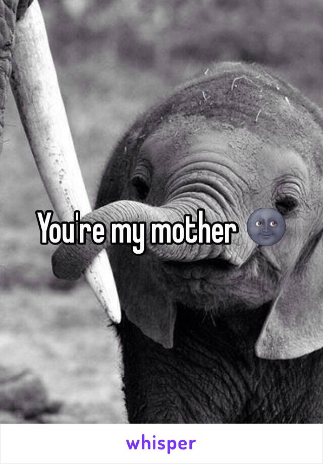 You're my mother 🌚