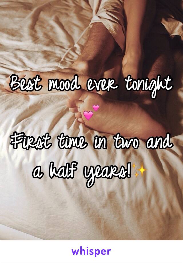 Best mood ever tonight 💕
First time in two and a half years!✨
