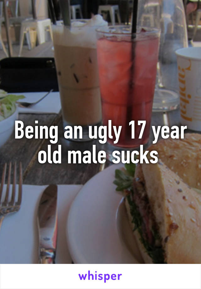 Being an ugly 17 year old male sucks 